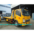 HOWO 3800mm empilhador barato wrecker reboque caminhão, L5600 * W2300 flatbed wrecker reboque caminhão à venda em África